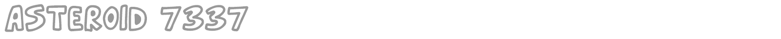 Asteroid 7337 font preview